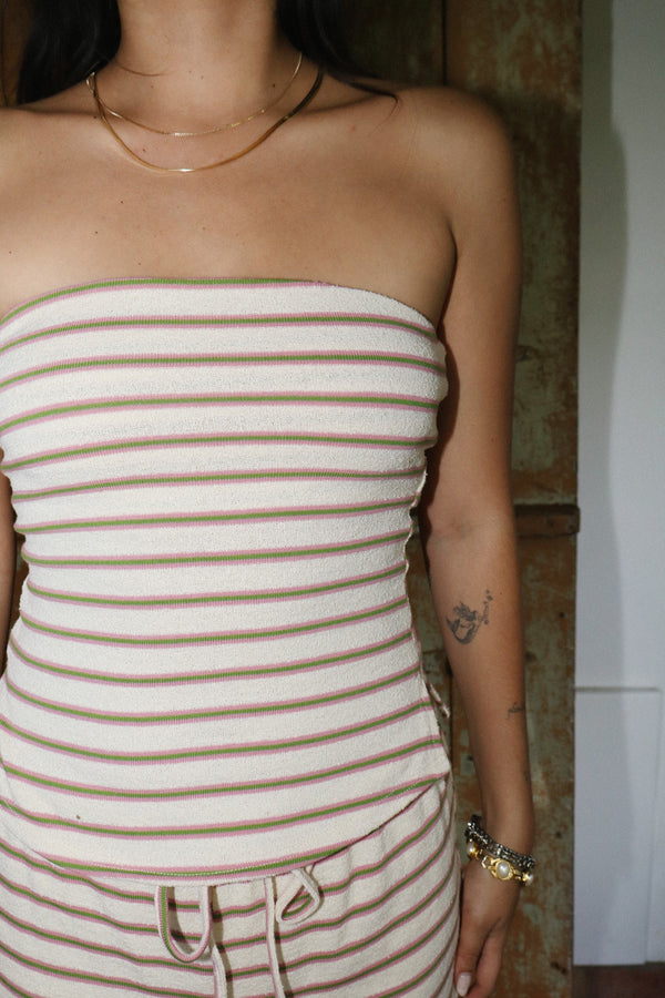 Luna Striped Tube Top
