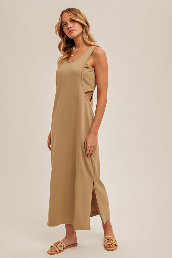 Patty Twofer Tank Midi Dress
