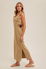Patty Twofer Tank Midi Dress