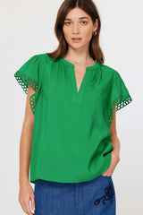 Light Gray Ambor Blouse Blouse