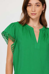 Sea Green Ambor Blouse Blouse