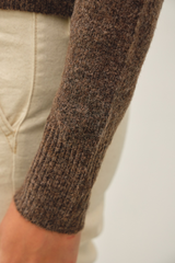 Light Gray Wool Cozy Cropped Sweater Sweater