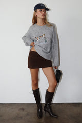 Light Gray Kenzie Skort Skirt