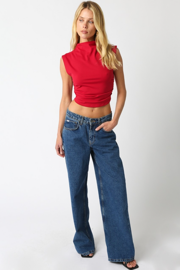Lavender Chessington Crop Top Top