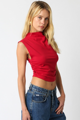 Antique White Chessington Crop Top Top