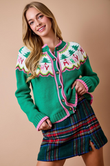 Tan The Merry Little Cardigan Sweater