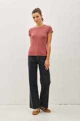 Light Gray Everyday Ribbed T-Shirt T Shirt