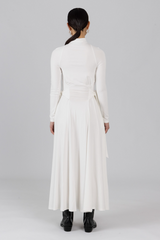 Light Gray Callister Jersey Tie Maxi Dress Maxi Dress