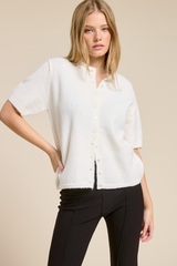 Gray Wren Short Sleeve Cardigan Cardigan