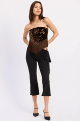 Lavender Western Soul Tassel Scarf Top Top