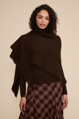 Black Murphy Scarf Sweater Sweater