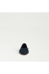 Ruthie Woven Ballet Flat | Oasis Navy Suede