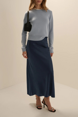Gray The Favorite Skirt Midi Skirt