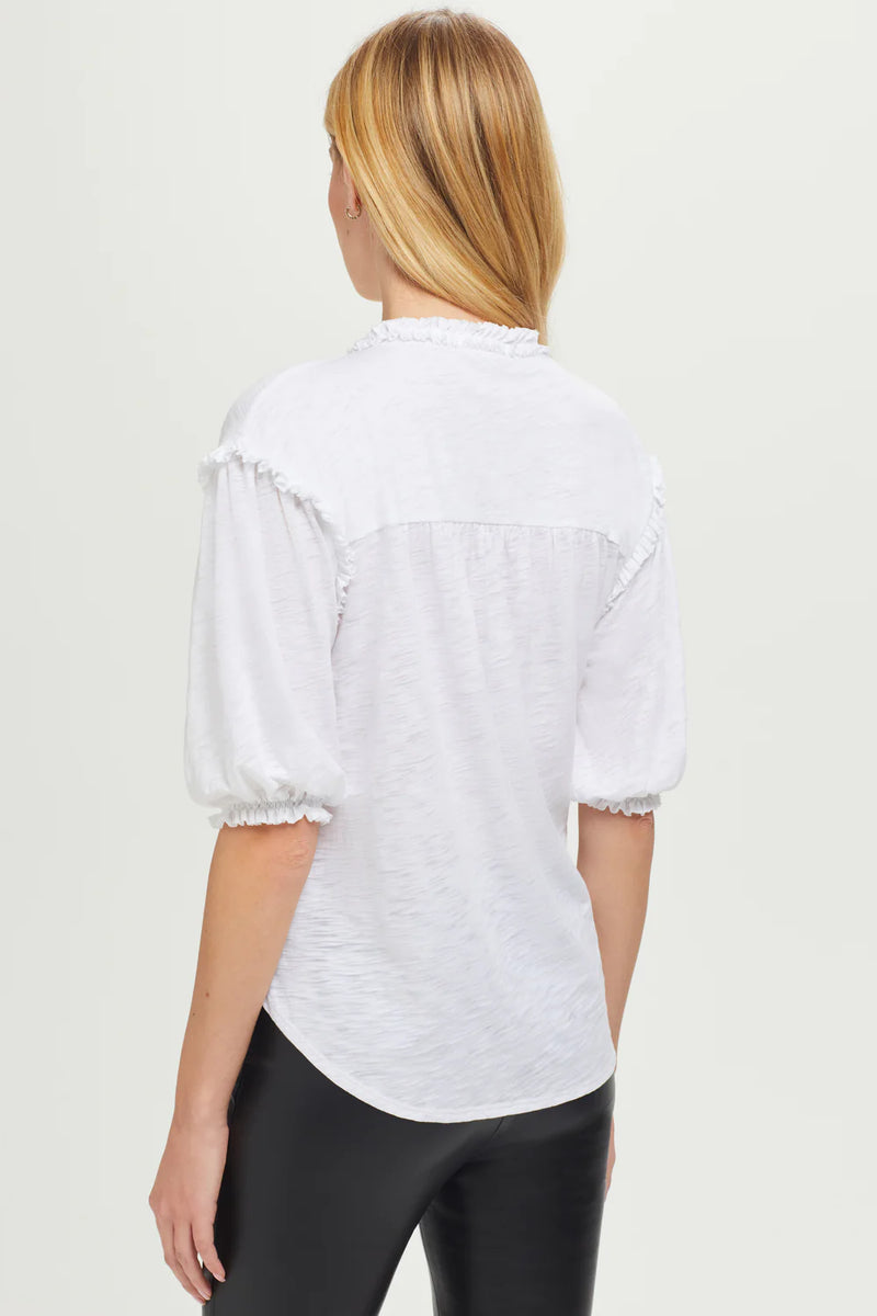 Lavender Button Down Poet Blouse Shirts & Tops