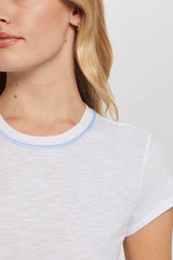Light Gray Signature Stitch Ringer Tee T Shirt