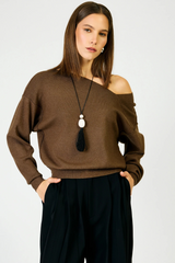 Lavender Favorite Off Shoulder Sweater Sweater