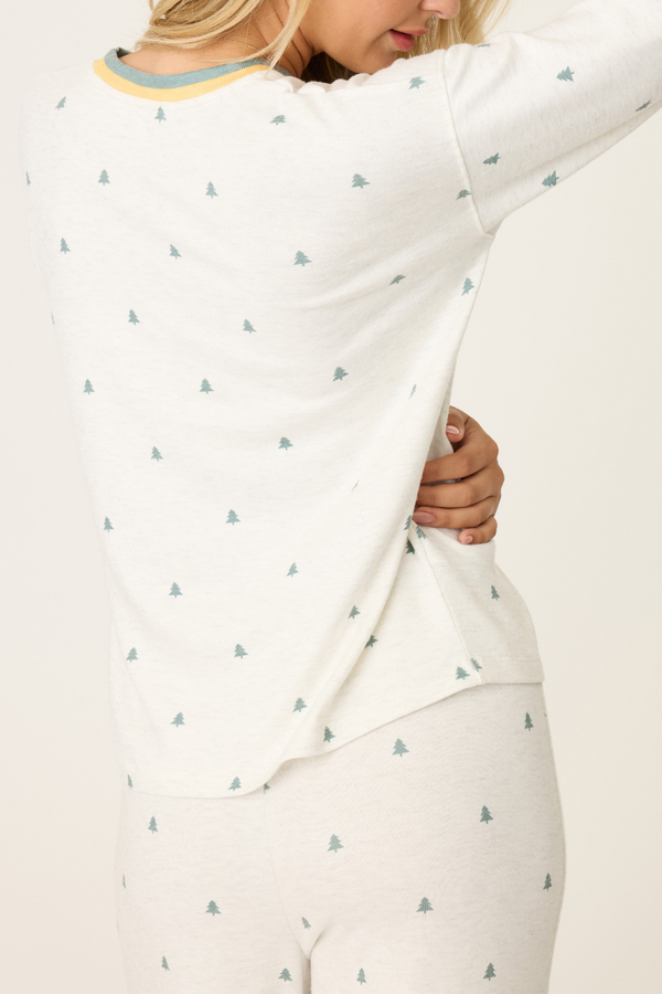 Beige Campfire Cozy Long Sleeve Top Top