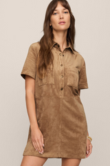 Sienna Leone Suede Mini Dress Mini Dress