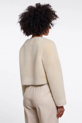White Smoke Lovi Cropped Jacket Jacket