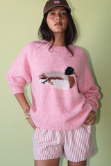 Pale Goldenrod Mallard Muse Sweater Sweater