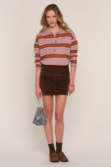 Light Gray Bree Skirt Mini Skirt