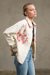 Dim Gray Bloom With Me Jacket Jacket
