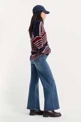 Good Waist Palazzo Ankle Jeans Jeans