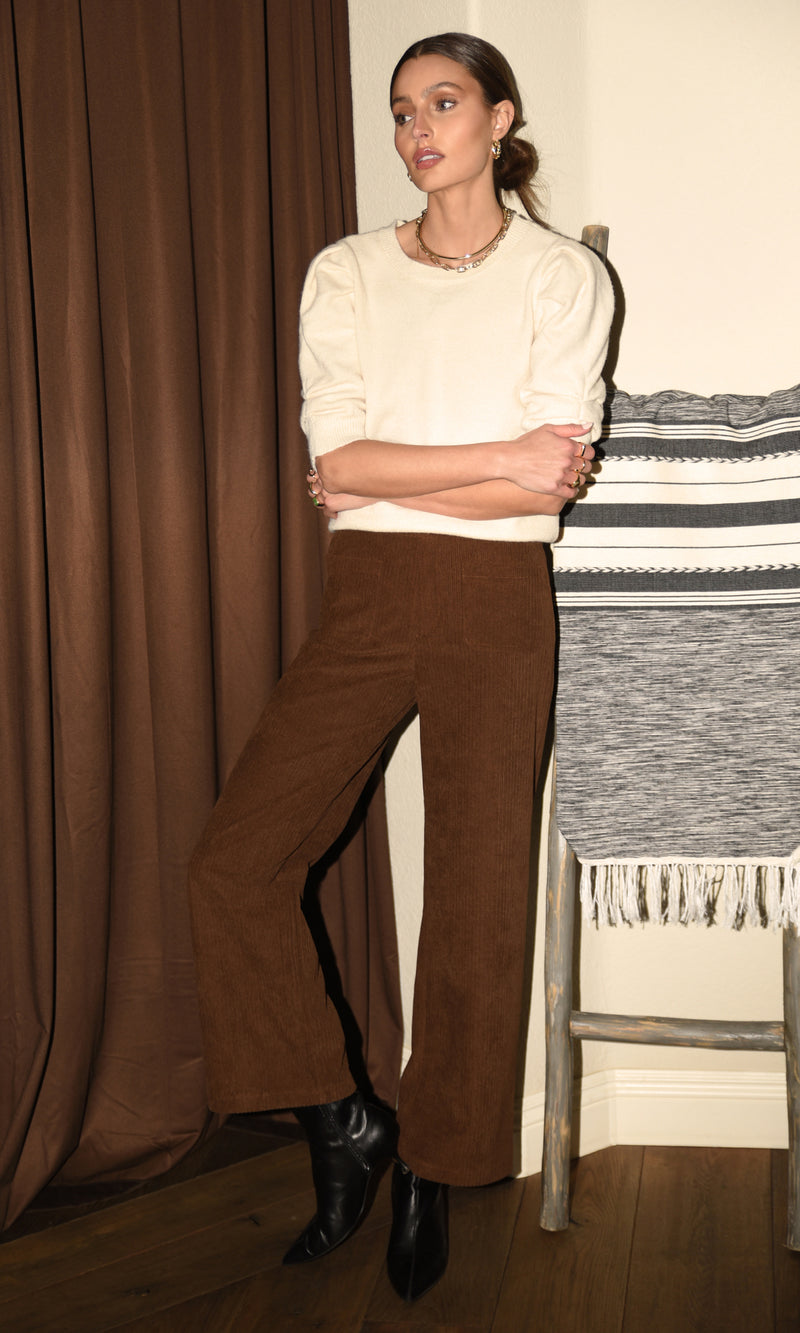 Wheat Jackson Corduroy Straight Leg Pant Pant