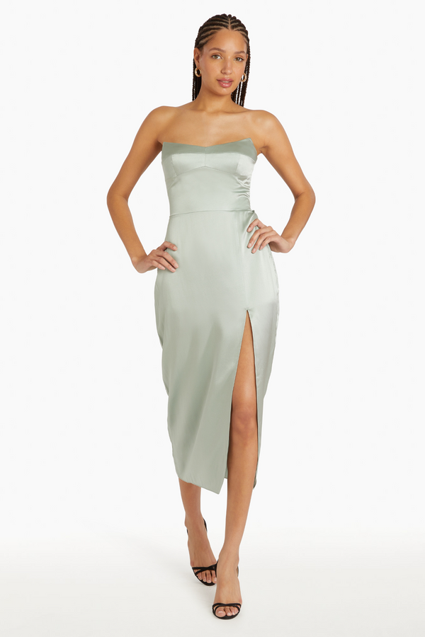 White Smoke Ivy Dress Midi Dress