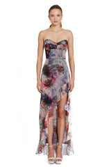 Rosy Brown Eden | Strapless Gown Formal Dress