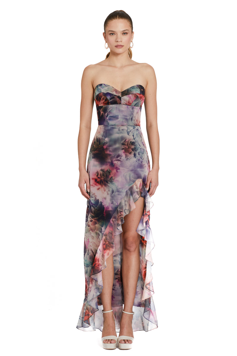 Rosy Brown Eden | Strapless Gown Formal Dress