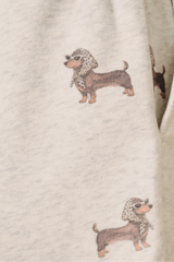Light Gray Dachshund About It Sweatshort Short
