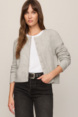Light Gray Medina Cardigan Cardigan