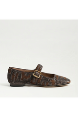 Lavender Michaela Mary Jane Flat | Mushroom Velvet flats