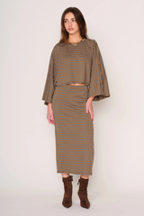Dim Gray Amala Skirt Midi Skirt