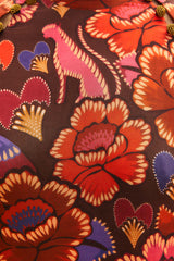Saddle Brown Bright Flora Mini Dress Mini Dress