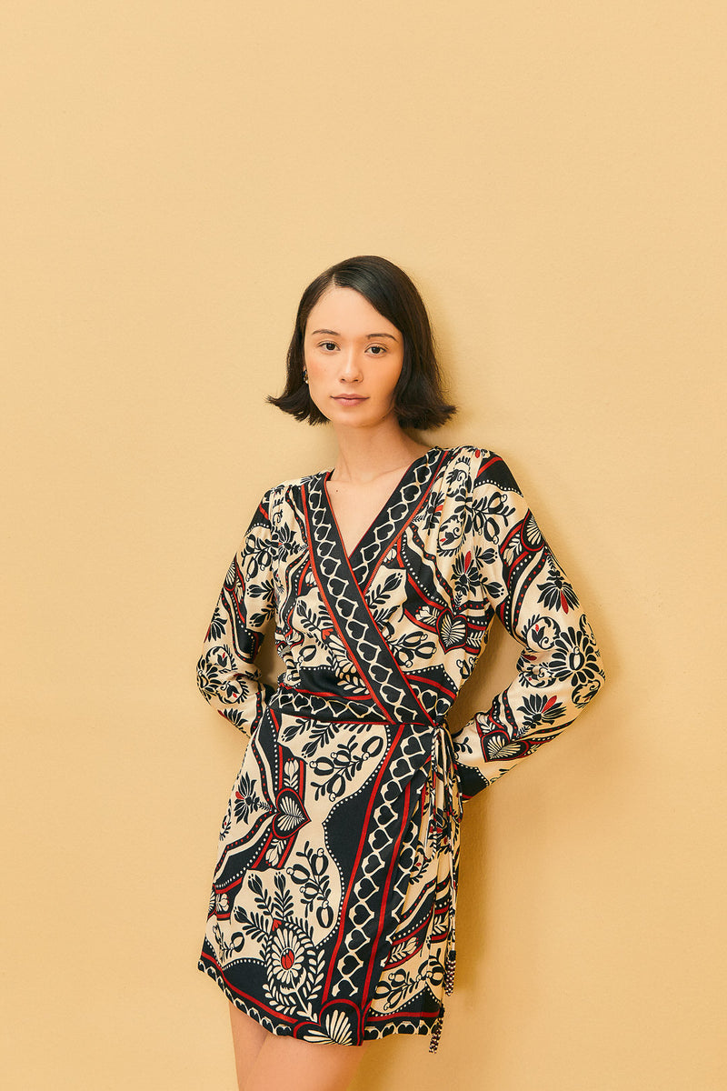 Light Goldenrod Passion Scarf Wrap Mini Dress Mini Dress