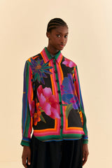 Wheat Flower Season Scarf Shirt Shirt