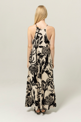 Light Gray Newport Dress in Lagoon Maxi Dress