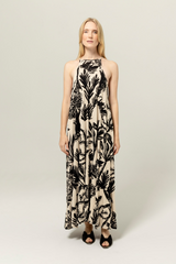 Light Gray Newport Dress in Lagoon Maxi Dress
