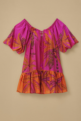 Tan Beach Forest Pink Mini Dress Mini Dress