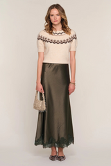 Light Gray Mara Skirt Maxi Skirt