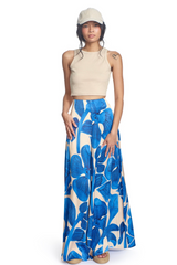 The Grace Pant in Blue Flower