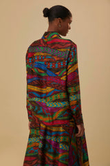 Dark Slate Gray Mirage Long Sleeve Shirt Shirt