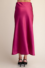 Antique White Sweetheart Dot Midi Skirt Midi Skirt