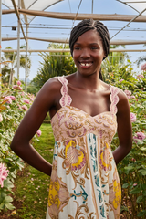 Maritime Magic Off White Sleeveless Maxi Dress