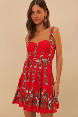 Sweet Bloom Bouquet Sleeveless Mini Dress