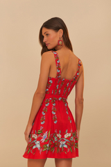 Sweet Bloom Bouquet Sleeveless Mini Dress