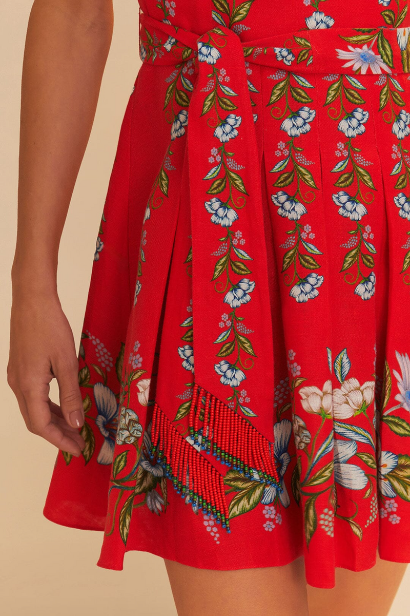 Sweet Bloom Bouquet Sleeveless Mini Dress