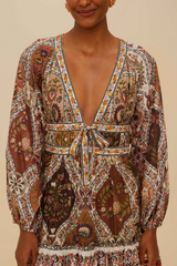 Sienna Romantic Nature Multicolor Mini Dress Mini Dress